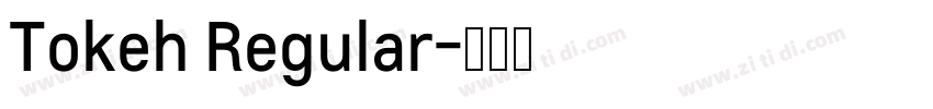 Tokeh Regular字体转换